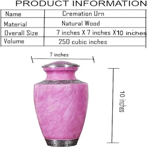 Aluminum Handcrafted Cremation Urns <b>for</b> Human <b>Ashes</b> Adult Male Female Urns <b>for</b> Adult Male Large Funeral - Product Image 6