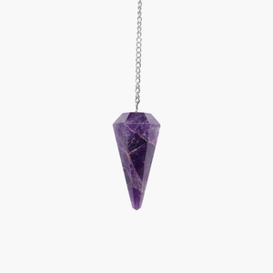 <b>High</b> on Demand Polished Amethyst Crystal Pendulum for Meditation or Dowsing and Aura Cleansing Available At Reasonable Price - Product Image 6