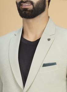 Blazer Formal Verde Mar de Excelente Calidad para Hombre con Tela Transpirable y Opciones de Talla Personalizada Disponibles a Precio de Mayoreo - Product Image 2