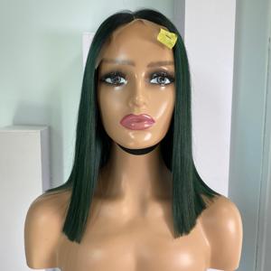 วิกผมแท้มัดผมมนุษย์บริสุทธิ์จากเวียดนามวิกผมตรงลูกไม้สีเขียวใสไม่ผ่านกระบวนการ - Product Image 3