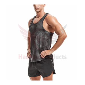 Débardeur Offre Spéciale avec logo personnalisé pour hommes, gilet d'entraînement respirant avec design musculaire décontracté, vêtements de sport de couleur unie - Product Image 4