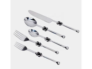 Ensemble de couverts en acier inoxydable au design simple, parfait pour les mariages, les hôtels et l'utilisation en cuisine, ensemble de 4 pièces en métal - Product Image 2