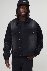 เสื้อแจ็คเก็ตยีนส์สีพื้นคุณภาพสูง แขนยาว สไตล์ลำลองสำหรับผู้หญิง ไซส์ใหญ่ เสื้อคลุมสำหรับใส่กลางแจ้ง - Product Image 4