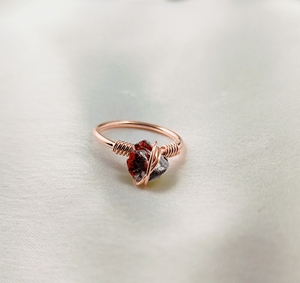 Anillo de piedras preciosas de tanzanita cruda 8-10mm corte áspero chapado en oro rosa alambre de plata esterlina envuelto anillo de piedra de nacimiento certificado - Product Image 3