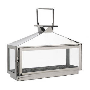 Portavelas decorativo de aluminio, farol para el jardín del hogar, decoración de boda para interiores y exteriores, tarro de vela de cristal, farol hecho a mano - Product Image 3