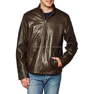 Veste en cuir souple réglable pour hommes Nouvelle arrivée Vêtements de mode à manches longues Dernier style pour les soldes d'hiver Veste pour hommes - Product Image 1