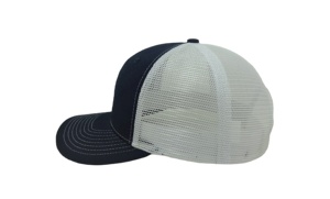 Injae Viña Vietnam Sombreros Fábrica Custom Azul oscuro/Blanco Sombreros de camionero en blanco Promoción Precio barato Gorra Snapback - Product Image 4