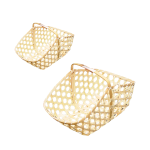 CESTA DE REGALO DE BAMBÚ DE paja artesanal, duradera, versátil y duradera, elegante, cesta de almacenamiento, embalaje de cesta de regalo - Product Image 1