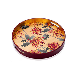 Bandeja de madera lacada, barra de tocador, decoración de mesa de café, precio barato, bandejas de servicio de almacenamiento de madera lacada - Product Image 3