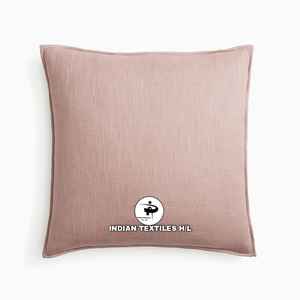 Lujo de doble cara 100% Lino Sólido Natural Decoración Throw Pillow Sham Funda de cojín Funda De Almohada suave de proveedor indio - Product Image 3