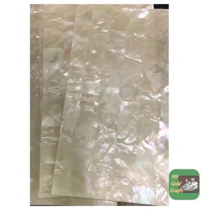 Lámina de Nácar Blanco Natural de Agua Dulce para Manualidades, Muebles e Incrustaciones de Instrumentos - Product Image 2
