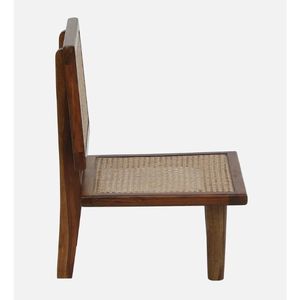 Brixi, silla de zapatilla de madera Sheesham de estilo tradicional en acabado de roble miel, muebles portátiles para el hogar para sala de estar - Product Image 6