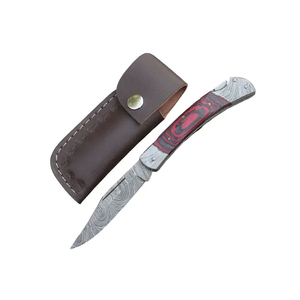 มีดทำครัวเหล็กดามัสกัสแบบใบมีดคงที่ด้ามจับไม้ทนทานรับประกัน3ปี - Product Image 2