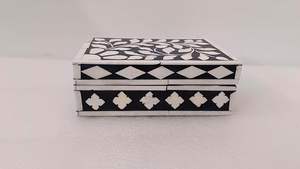 กล่องเครื่องประดับสลักลายกระดูกแนวศิลปะกล่องใส่เครื่องประดับสลักลายกระดูกทำด้วยมือ - Product Image 2