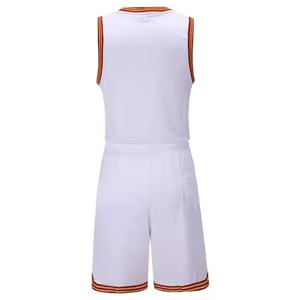 Conjuntos de uniformes de baloncesto personalizados para hombre al por mayor, apliques bordados impresos por sublimación transpirables, servicio OEM disponible - Product Image 2