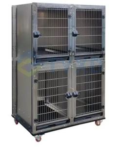 TYXD 201 Stainless Steel Veterinary Dog Kennel <strong>Cage</strong> <strong>Bank</strong> Modular Pet <strong>Cage</strong> Crates for Large Dogs Plastic Tray Solid Box - Product Image 1