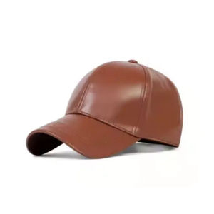 Classique décontracté camionneur chapeau maille Baseball cuir camionneur casquette 6 panneau sangle arrière chapeau avec broderie personnalisée pour hommes casquettes simples - Product Image 4