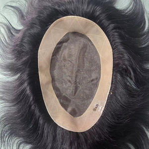 วิกผมและทูเป้สำหรับผู้ชาย Taz Hair Indian Remy Hair แบบฐานโมโน - เนื้อผ้านุ่ม น้ำหนักเบา เป็นมิตรกับสิ่งแวดล้อม - Product Image 1