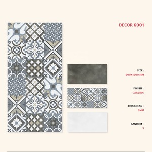 Fluide Gold 2x4ft Porcelana 60x120cm Azulejos de cerámica Diseñador de mármol esmaltado - Product Image 3