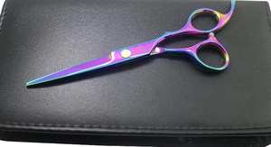 Professionnel IMANS 5.5 pouces ciseaux de coupe de cheveux de barbier lame en acier inoxydable noir - Product Image 2