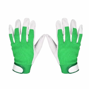 Gants de sécurité en cuir de chèvre lisse antistatique de haute qualité, doux, confortables, robustes, avec poignet élastique pour la construction - Product Image 6