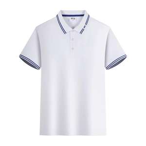 Alta calidad 100% algodón impresión personalizada bordado OEM logo liso en blanco hombres Polo camiseta Polo - Product Image 2