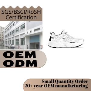 Chaussures de course personnalisables pour hommes et femmes, chaussures de sport respirantes en maille Fly-knit avec empeigne en PU - Product Image 2