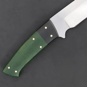 Couteau Skinner entièrement forgé à la main, manche en Micarta G10, étui en cuir - Product Image 5