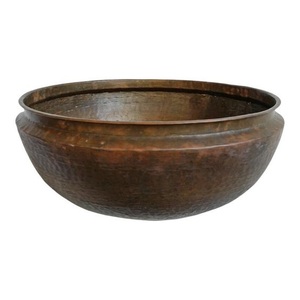 Cuenco para servir frutas de cobre puro antiguo, cuenco de cobre brillante personalizado de tendencia de alta calidad - Product Image 3