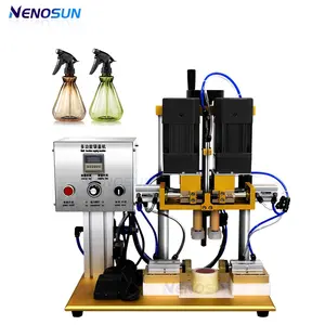 Nenosun Semi-auto Desktop Capping Machine Perfume Beverage Juice Bottle Capping Machine