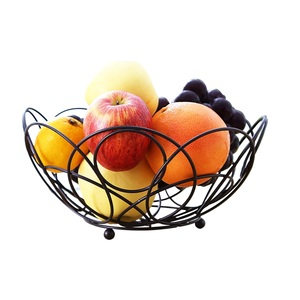 Black Pedestal Fruit Bowl Decorative Fruit Holder for Dining <b>Table</b> <b>Kitchen</b> Parties - Product Image 6