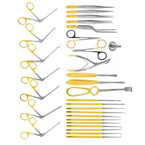 Juego de timpanoplastia de 104 Uds., herramientas de Cirugía de microoído Ent de acero inoxidable alemán, instrumentos quirúrgicos básicos certificados CE Manual - Product Image 2