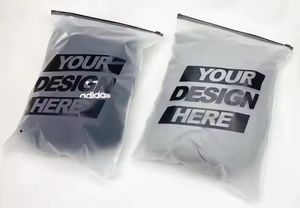 High Quality Biodegradable Matte Frosted Zipper <b>Packaging</b> <b>Bag</b> Logo PrintedTShirt Garment <b>Clothing</b> Zip Lock Biodegradable Plastic - Product Image 3