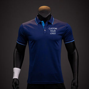 Personalizado de alta calidad 100% algodón transpirable de punto Casual manga corta deportes para camisas para hombres - Product Image 6