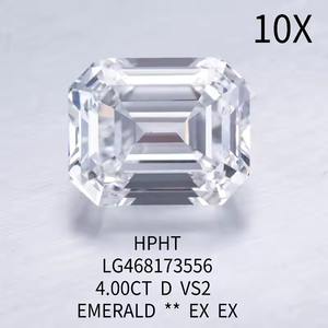 Diamante de Laboratorio VVS 0.4ct con Certificación IGI GIA, Corte Esmeralda, Diamantes Cultivados en Laboratorio para Collar - Product Image 4