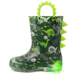 Bottes de pluie mi-mollet imperméables en caoutchouc léger pour garçons, chaussures aquatiques tendance printemps automne hiver, tissu doux absorbant la transpiration - Product Image 1