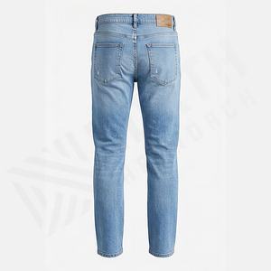 Jeans en denim 2025 pour hommes, pantalon slim, jeans skinny pour hommes, pantalon pour homme, vente en gros d'usine, respirant, droit, service OEM - Product Image 2