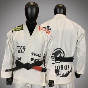 Couleur blanche personnalisée BJJ Gi Jiu Jitsu Kimono 450 GSM Coton Arts Martiaux Judo Costume Kimono Judo Gi pour l'entraînement et la compétition - Product Image 1
