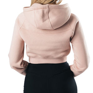 2025 nouveau gros meilleur vente meilleur prix femmes haut court sweats à capuche léger personnalisé femmes haut court sweats à capuche pour femmes - Product Image 2
