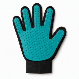 Gant de toilettage réutilisable en silicone pour enlever les poils d'animaux, pour chats et chiens, anti-chute de poils - Product Image 1