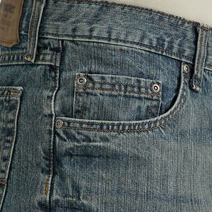 กางเกงยีนส์ผู้ชายผ้าแคนวาสดีไซน์ล่าสุด บริการ OEM ทรงตรง สวมใส่สบาย ระบายอากาศได้ดี เป็นมิตรกับสิ่งแวดล้อม คุณภาพสูง - Product Image 4