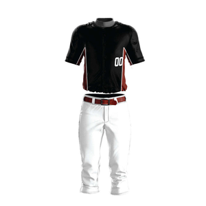 Haute qualité personnalisable respirant Polyester Baseball Softball porter ensemble séchage rapide léger tissu extensible manches courtes pour - Product Image 1