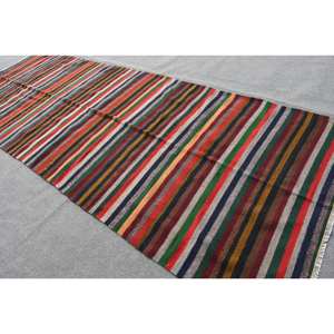 พรมขนสัตว์สีเบจแบบดั้งเดิม4.8 x 13.1ft ทำด้วยมือตุรกีพรมยางรองหลังสำหรับห้องนั่งเล่นห้องนอนห้องโถง-เย็บปะติดปะต่อกัน - Product Image 4