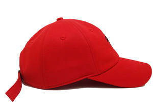 6 แผงคุณภาพสูงผ้าใบผ้าฝ้ายสีแดงไม่มีโครงสร้างเบสบอลกีฬาหมวกเย็บปักถักร้อยที่กําหนดเองโลโก้ Palmes ต้นไม้หมวกผู้ชาย - Product Image 3