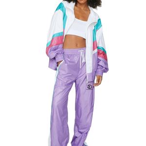 Élégant Colorblock Zip Through Nylon Windbreaker Personnaliser les couleurs, prix de gros, fournisseur en vrac - Product Image 4