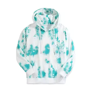 เสื้อฮู้ดผู้ชาย พิมพ์ลาย HD ผ้าถัก สวมใส่สบาย ฤดูหนาว สีขาวอมเขียว ลายเรียบ ทรงปกติ ผ้าฝ้าย 100% กระเป๋าแบบกันน้ำ - Product Image 1