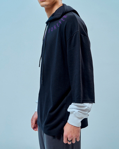 Sweat-shirt à capuche unisexe personnalisé avec logo, en molleton épais, coupe ample, style streetwear, chaud pour l'hiver - Product Image 3
