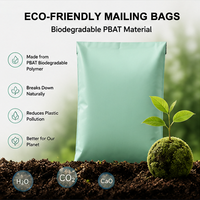 Sacs d'expédition biodégradables en PBAT, imperméables, avec logo personnalisé imprimé, pour vêtements, chaussures, emballage express
