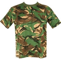 100% coton T-Shirt homme col rond manches courtes 180 grammes style formel avec imprimé camouflage Spandex matériel