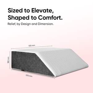 Almohada de Elevación para Piernas Frido - Núcleo de Espuma de Alta Resiliencia, Tejido de Punto, Funda Lavable a Máquina y Extraíble, para Edema y Várices en el Hogar - Product Image 5